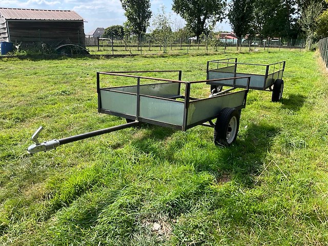 Dubbele aanhangwagen 750kg - afbeelding 1 van  9