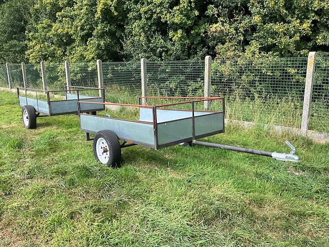 Dubbele aanhangwagen 750kg - afbeelding 3 van  9