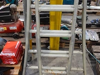 Dubbele alu ladder - afbeelding 2 van  3