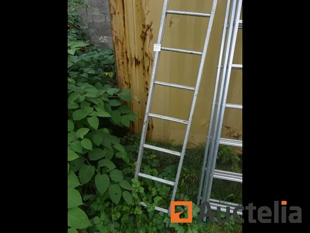 Dubbele aluminium ladder 2x16 treden - afbeelding 8 van  8