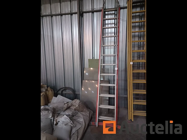 Dubbele aluminium ladder perfecty - afbeelding 1 van  3