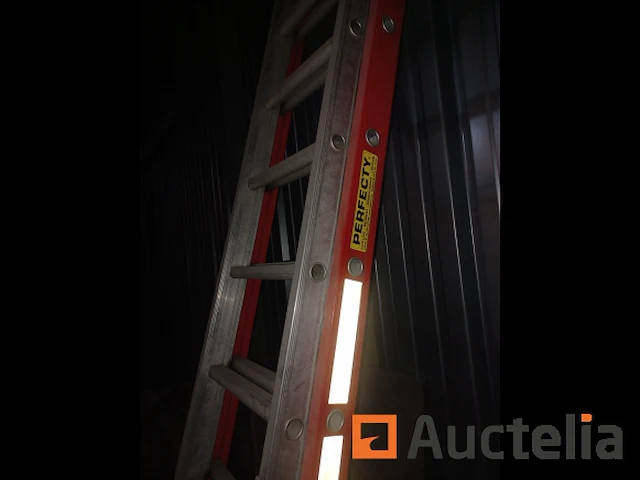 Dubbele aluminium ladder perfecty - afbeelding 2 van  3