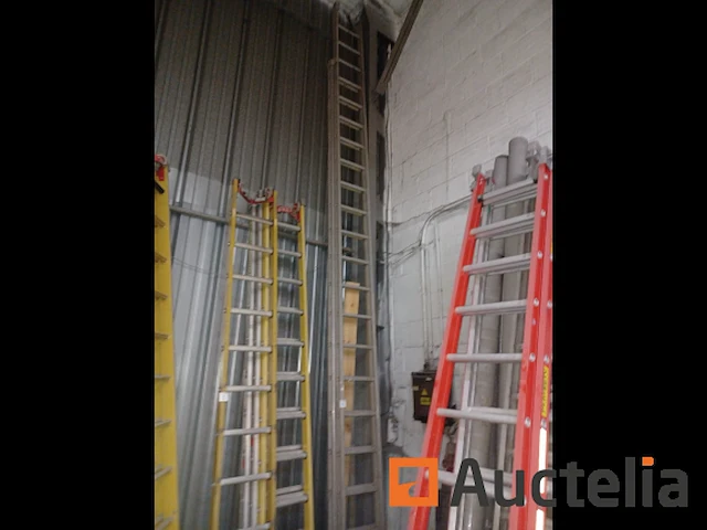 Dubbele aluminium ladder - afbeelding 1 van  2