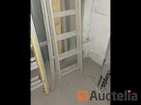 Dubbele aluminium ladder - afbeelding 2 van  2