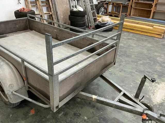Dubbele as auto aanhangwagen - afbeelding 10 van  18