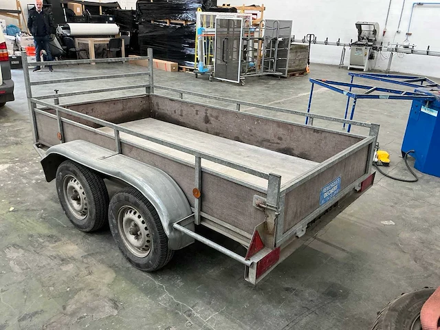 Dubbele as auto aanhangwagen - afbeelding 12 van  18