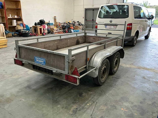 Dubbele as auto aanhangwagen - afbeelding 14 van  18