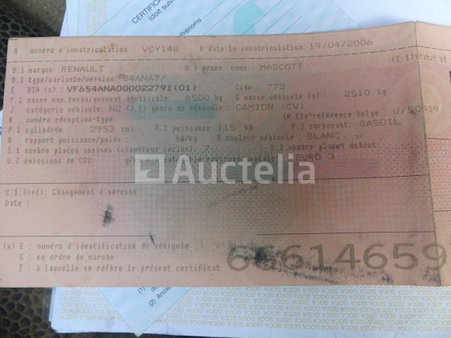 Dubbele cabine bestelwagen met drievoudig platform renault mascott 160 (2006-148.619 km) - afbeelding 2 van  21