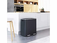 Dubbele compartiment bin 2 x 30l, met 15 zakken - afbeelding 2 van  8