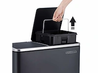 Dubbele compartiment bin 2 x 30l, met 15 zakken - afbeelding 3 van  8