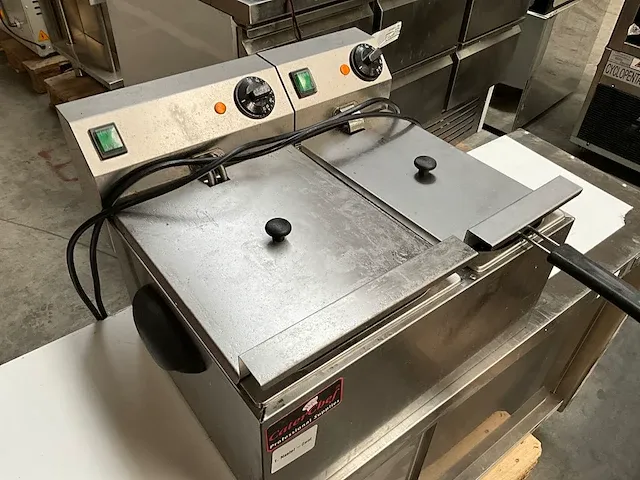 Dubbele friteuse + rvs opbergmeubel - afbeelding 5 van  12