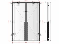 Dubbele glazen deur – aluminium kader – ral1036 goud - afbeelding 3 van  12