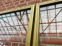 Dubbele glazen deur – aluminium kader – ral1036 goud - afbeelding 5 van  12