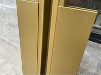 Dubbele glazen deur – aluminium kader – ral1036 goud - afbeelding 6 van  12