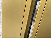 Dubbele glazen deur – aluminium kader – ral1036 goud - afbeelding 8 van  12