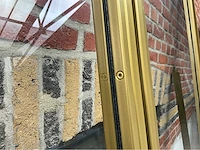 Dubbele glazen deur – aluminium kader – ral1036 goud - afbeelding 10 van  12