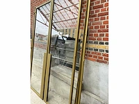 Dubbele glazen deur – aluminium kader – ral1036 goud - afbeelding 12 van  12