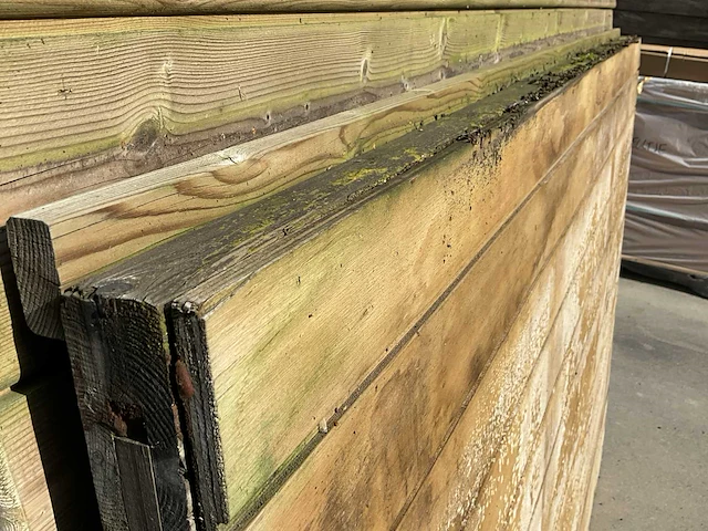 Dubbele houten poort 280x210cm - afbeelding 3 van  6