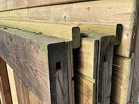 Dubbele houten poort 280x210cm - afbeelding 6 van  6