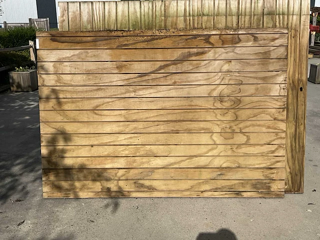 Dubbele houten poort 288x210 - afbeelding 1 van  6