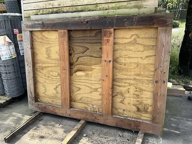 Dubbele houten poort 288x210 - afbeelding 2 van  6