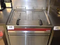 Dubbele ind. rvs friteuse diamond - afbeelding 1 van  1