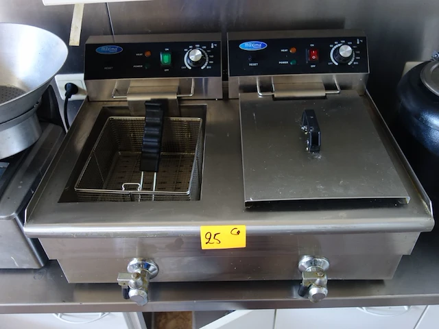 Dubbele inox friteuse maxima - afbeelding 2 van  4