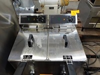 Dubbele inox friteuse saro