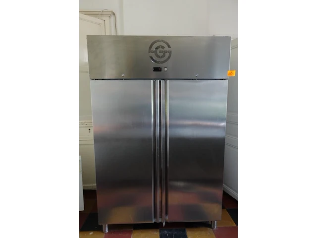 Dubbele inox koelkast hwg - afbeelding 1 van  4