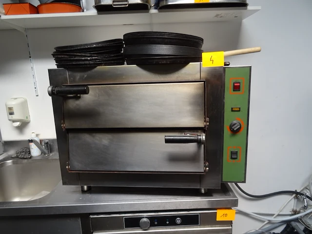 Dubbele inox pizzaoven - afbeelding 1 van  6