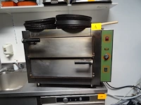 Dubbele inox pizzaoven