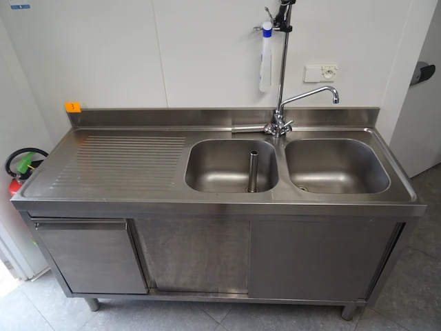 Dubbele inox spoelbak - afbeelding 2 van  6
