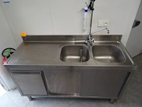 Dubbele inox spoelbak - afbeelding 2 van  6
