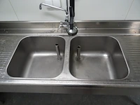 Dubbele inox spoelbak - afbeelding 2 van  4