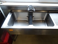 Dubbele inox spoelbak - afbeelding 3 van  4