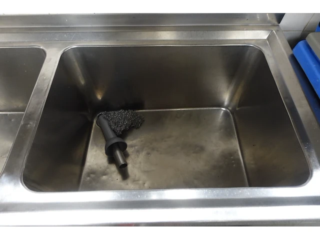 Dubbele inox spoeltafel - afbeelding 4 van  4