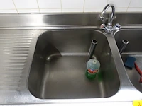 Dubbele inox spoeltafel - afbeelding 3 van  5