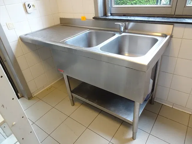 Dubbele inox wastafel angelo po - afbeelding 1 van  8
