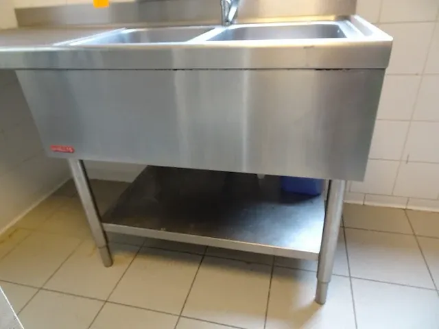 Dubbele inox wastafel angelo po - afbeelding 2 van  8