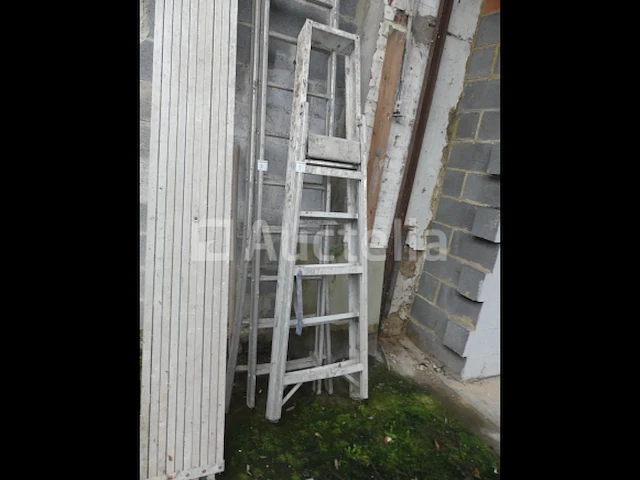 Dubbele ladder, 5 treden trapladder - afbeelding 1 van  8