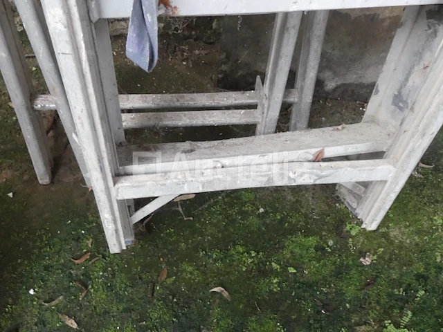 Dubbele ladder, 5 treden trapladder - afbeelding 2 van  8