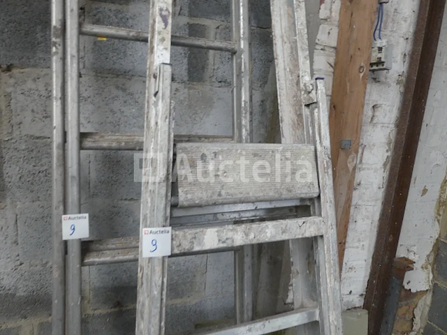 Dubbele ladder, 5 treden trapladder - afbeelding 4 van  8