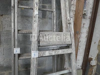 Dubbele ladder, 5 treden trapladder - afbeelding 4 van  8