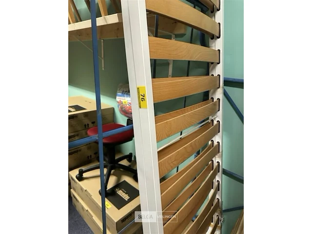 Dubbele lattoflex vast l200 x b140 cm + ijzeren onderstel - afbeelding 1 van  3