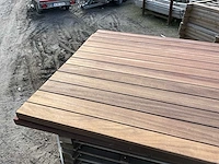 Dubbele padouk houten poort - afbeelding 3 van  8