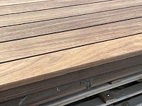 Dubbele padouk houten poort - afbeelding 6 van  8