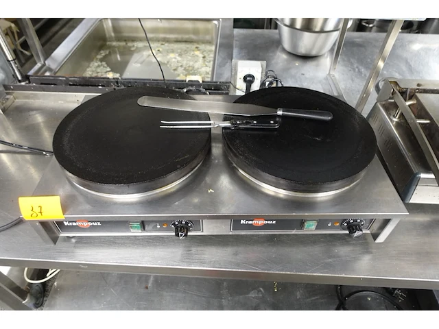 Dubbele pannenkoekmaker krampouz - afbeelding 2 van  4