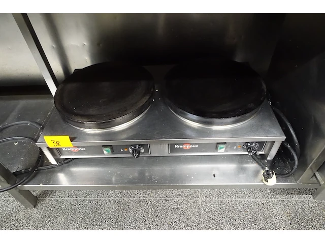 Dubbele pannenkoekmaker krampouz - afbeelding 2 van  3