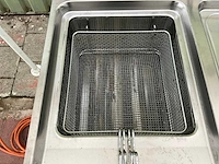 Dubbele professionele gasfriteuse – rvs – 2 × 15 l – mobiel - afbeelding 6 van  11