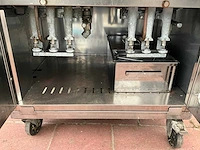 Dubbele professionele gasfriteuse – rvs – 2 × 15 l – mobiel - afbeelding 9 van  11